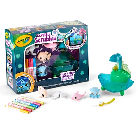 Crayola Scribble Scrubbie, Ocean Pets Glow Lagoon 74-7507